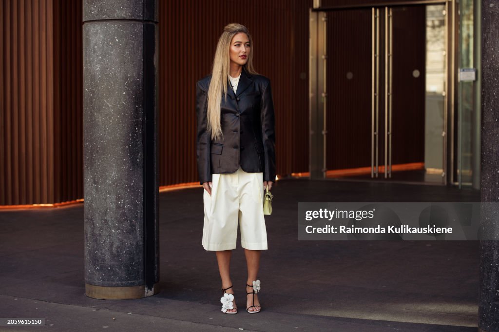 Street Style - Paris Fashion Week - Womenswear Fall/Winter 2024/2025 - Day Eight