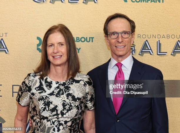 Kitty Patterson Kempner and Thomas Kempner attend the Roundabout Theatre Company's 2024 Gala at The Ziegfeld Ballroom on March 04, 2024 in New York...
