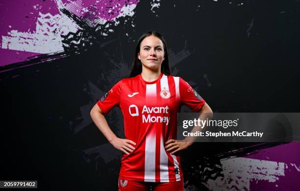 Sligo , Ireland - 7 March 2024; Alice Lillie during a Sligo Rovers FC squad portrait session at The Showgrounds in Sligo.