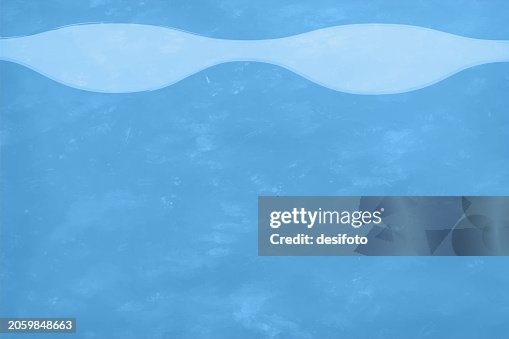 Empty blank pastel bordered rustic retro style bright light blue coloured grunge textured whitewashed painted wall, canvas horizontal vector backgrounds and blotches with solid wave or wavy curvy pattern zigzag border at top edge leaving copy space Empty blank pastel bordered rustic retro style bright light blue coloured grunge textured whitewashed painted wall, canvas horizontal vector backgrounds and blotches with solid wave or wavy curvy pattern zigzag border at top edge leaving copy space