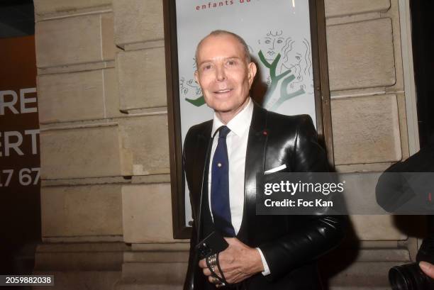 Jean Claude Jitrois attends the “Les Talents Du Coeur" Auction Concert to Benefit Mecenat Chirurgie Cardiaque at Salle Gaveau on March 04, 2024 in...