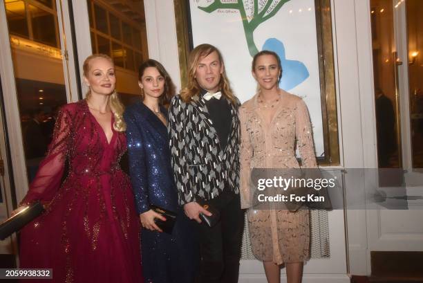 Adele De Fontenay, Beatrice Rosen, Christophe Guillarmé and Sarah Saldmann attend Les Talents Du Coeur" Auction Concert To Benefit Mecenat Chirurgie...