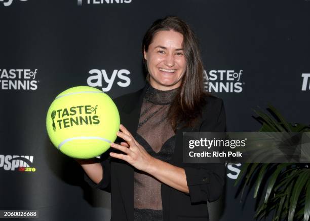 Monica Niculescu attends Taste Of Tennis Indian Wells 2024 at Hyatt Indian Wells Resort & Spa on March 04, 2024 in Indian Wells, California.