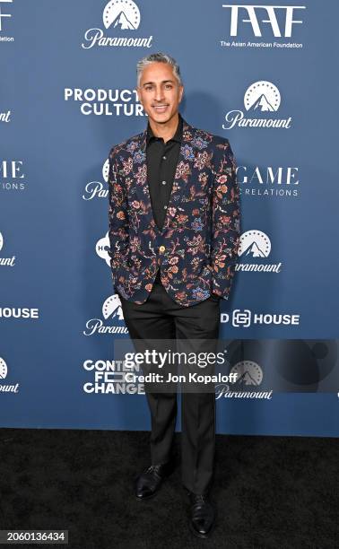 Maulik Pancholy attends "South Asians At The Oscars" Pre-Oscars Party at Paramount Studios on March 04, 2024 in Los Angeles, California.