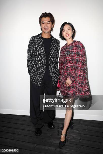 Bolin Chen and Gwei Lun-mei attend the Chanel Womenswear Fall/Winter 2024-2025 show as part of Paris Fashion Week on March 05, 2024 in Paris, France.