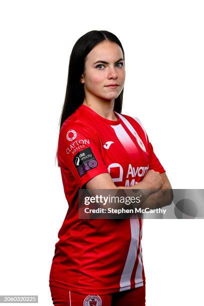 Sligo , Ireland - 7 March 2024; Alice Lillie during a Sligo Rovers FC squad portrait session at The Showgrounds in Sligo.