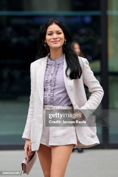 Juana Burga attends the Chanel Womenswear Fall/Winter 2024-2025 show as part of Paris Fashion Week on March 05, 2024 in Paris, France.