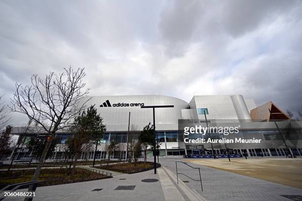 General outside view of the Adidas Arena during the Yonex French Open Badminton 2024 on March 05, 2024 in Paris, France.