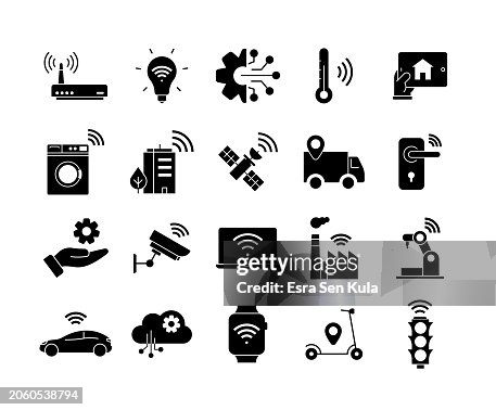Internet of Things Solid Icon Set Internet of Things Solid Icon Set