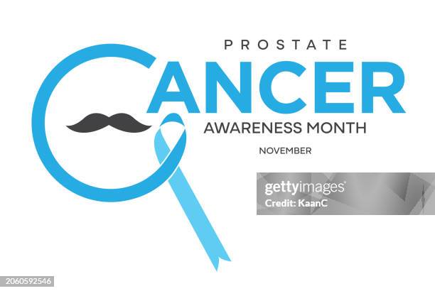 prostate cancer. awareness ribbon. ribbon vector stock illustration - movember stock illustrations