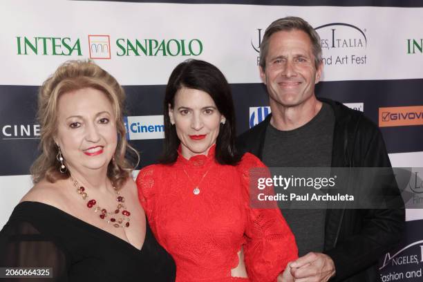 Michelle Danner, Perrey Reeves and Rob Estes attend the Los Angeles Italia Film, Fashion, and Art Festival screening of "The Italians"at TCL Chinese...