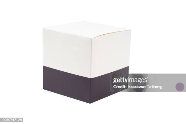 cardboard rectangular packaging boxes mockups isolated on white background - realistic illustration stock pictures, royalty-free photos & images