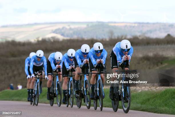 General view of Felix Gall of Austria, Bruno Armirail of France, Sam Bennett of Ireland, Dries De Bondt of Belgium, Dorian Godon of France, Oliver...