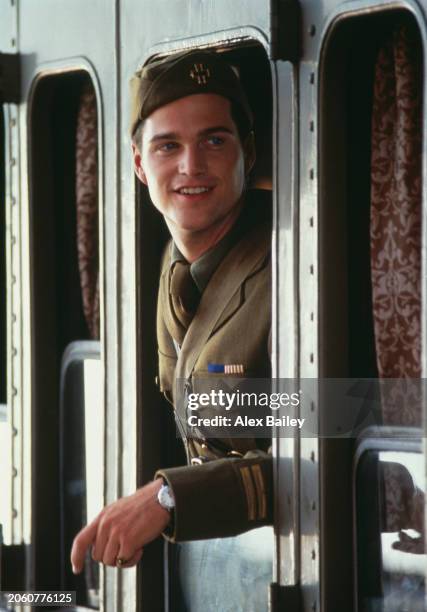 Actor Chris O’Donnell on the set of In Love And War, directed by Richard Attenborough, 1968.