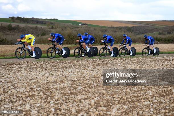 General view of David Gaudu of France, Sven Erik Bystrom of Norway, Kevin Geniets of Luxembourg, Quentin Pacher of France, Laurence Pithie of New...