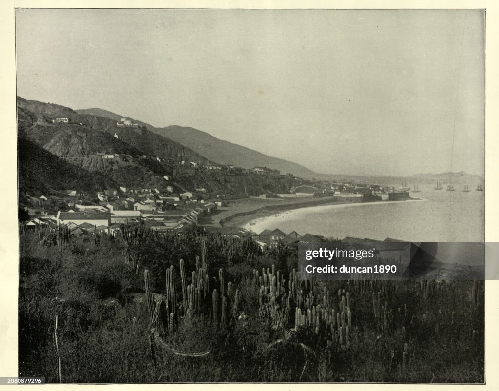 La Guaria, Venezuela, Vintage Victorian photograph, 1890s 19th Century History