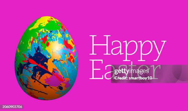 easter egg greeting - kick start vector stock illustrations