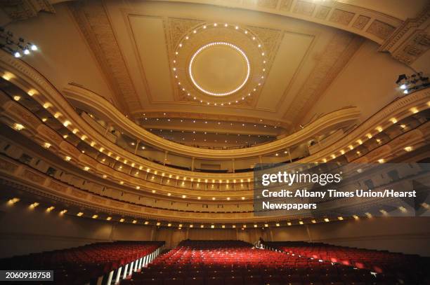 Interior of Carnegie Hall in NEW YORK where the Albany Symphony Orchestra played it's debut concert Tuesday May 10, 2011.