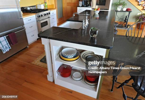 Liz Argotsinger's kitchen island on Tuesday, Feb. 7, 2012 in Gloversville, N.Y.