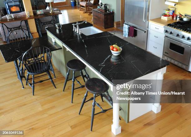 Liz Argotsinger's kitchen island on Tuesday, Feb. 7, 2012 in Gloversville, N.Y.