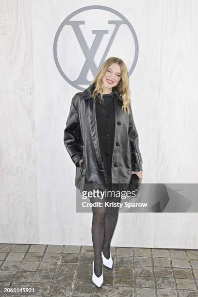 Léa Seydoux attends the Louis Vuitton Womenswear Fall/Winter 2024-2025 show as part of Paris Fashion Week on March 05, 2024 in Paris, France.