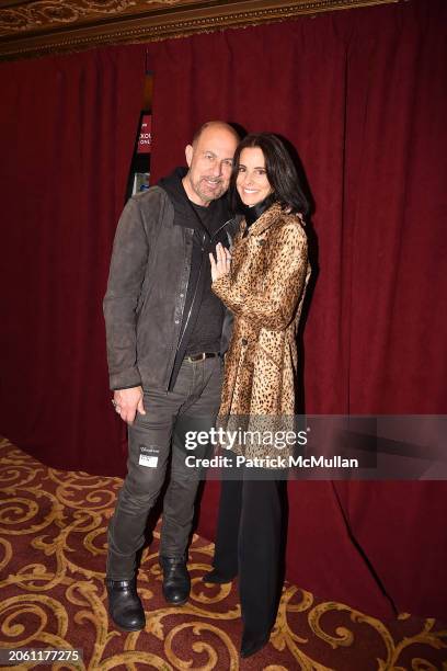 John Varvatos and Joyce Varvatos attend Love Rocks NYC Rehearsal Night at Beacon Theatre on March 6, 2024 in New York City.