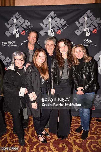 Josephine Fulginiti, Bill O'Malley, Gina O'Malley, Richard Yulman, Katy Williamson and Kandy Kramer attend Love Rocks NYC Rehearsal Night at Beacon...