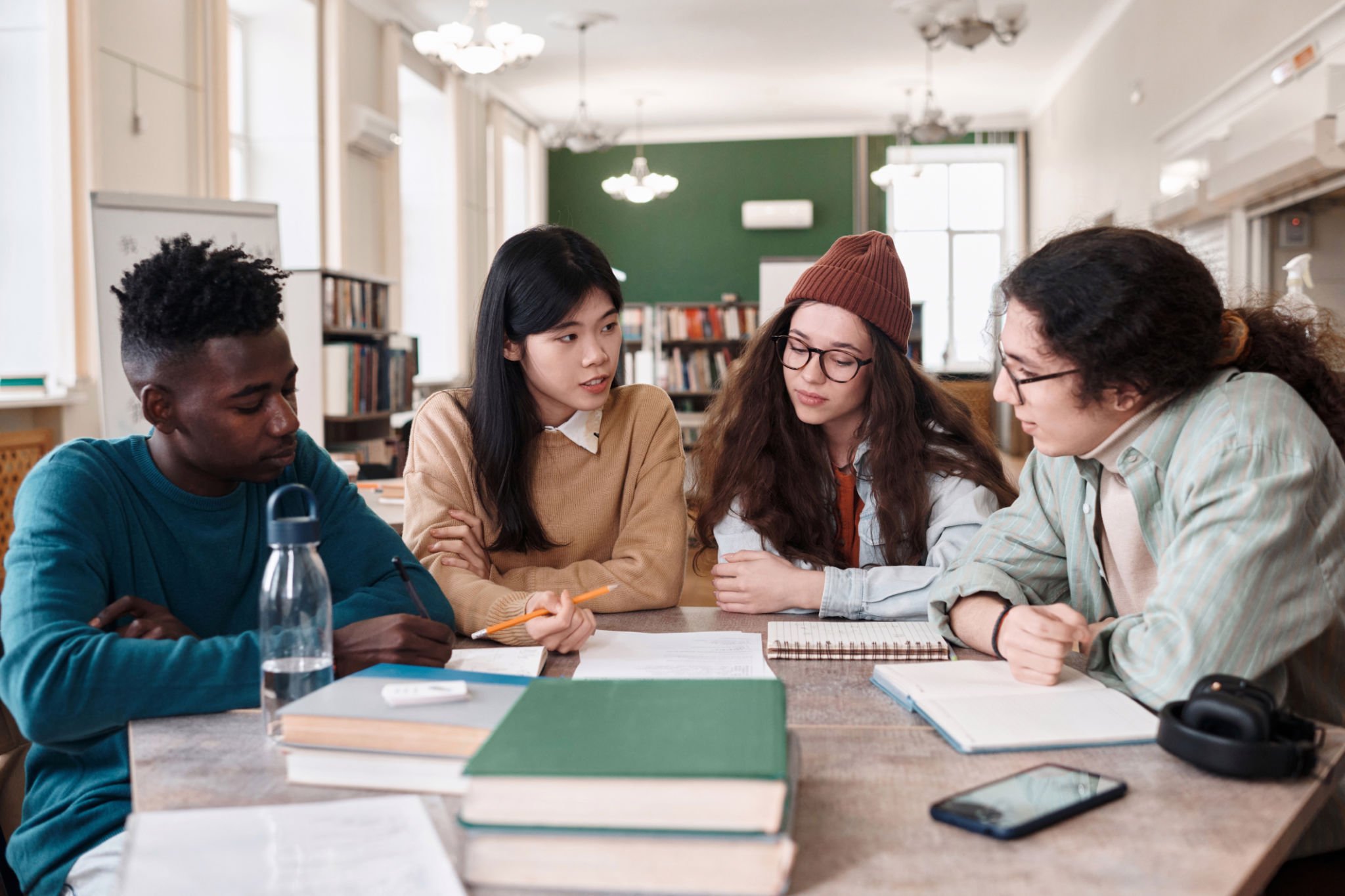 students discussing philosophy
