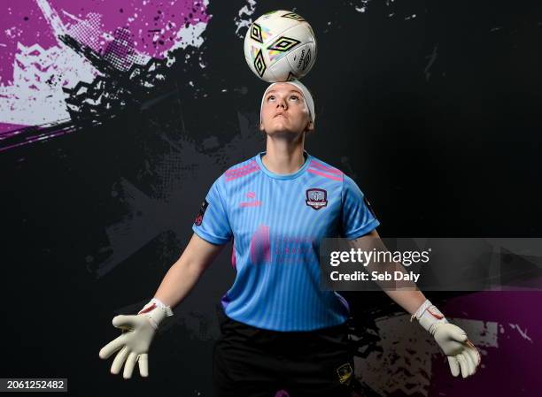 Galway , Ireland - 6 March 2024; Kaylee Hammer during a Galway United FC squad portrait session at The Galmont Hotel in Galway.