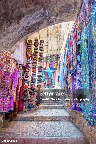 old city, jerusalem, israel - israel market stock pictures, royalty-free photos & images