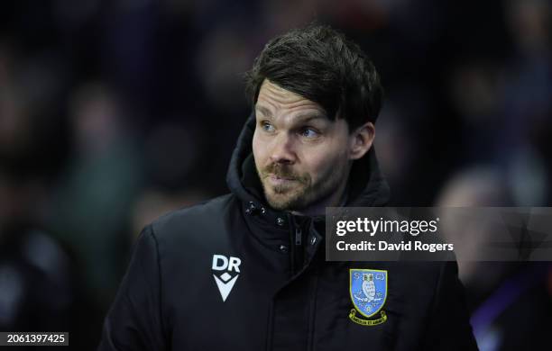 Danny Rohl, the Sheffield Wednesday manager looks on during the Sky Bet Championship match between Sheffield Wednesday and Plymouth Argyle at...