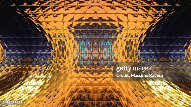 metallic surface reflecting lights - triangle structure stock pictures, royalty-free photos & images