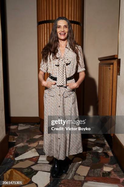 Ángela Molina attends the after show of the Miu Miu Womenswear Fall/Winter 2024-2025 show as part of Paris Fashion Week on March 05, 2024 in Paris,...