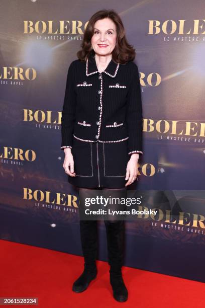 Anne Fontaine attends the "Bolero" Premiere at Cinema Pathe Wepler on March 5, 2024 in Paris, France.