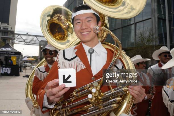 University of Texas Longhorn Band at the Austin Convention Center at the SXSW 2024 Conference and Festivals on March 8, 2024 in Austin, Texas
