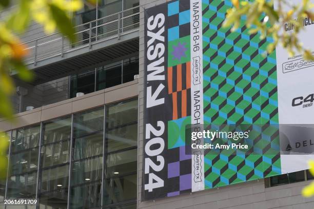 Signage at the Austin Convention Center at the SXSW 2024 Conference and Festivals on March 8, 2024 in Austin, Texas