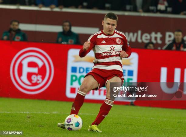 March 2024, North Rhine-Westphalia, Duesseldorf: Soccer: Bundesliga 2, Fortuna Düsseldorf - Hamburger SV, matchday 25, at the Merkur Spiel-Arena....