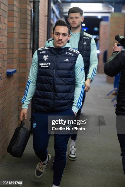 Connor Roberts is pictured before the Sky Bet Championship match between Sheffield Wednesday and Leeds United at Hillsborough in Sheffield, England,...