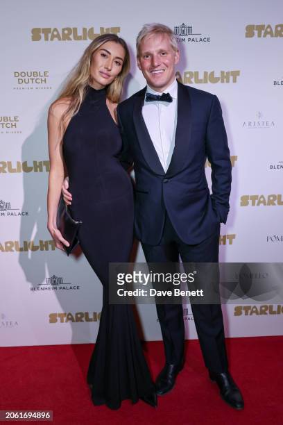 Sophie Habboo and Jamie Laing attend the Blenheim Ball in aid of Starlight at Blenheim Palace on March 8, 2024 in Woodstock, England.