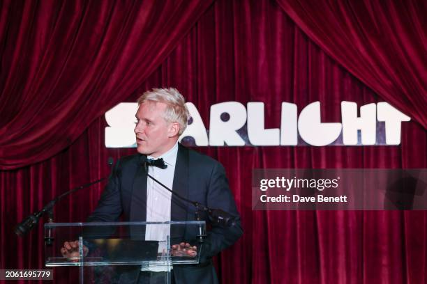 Jamie Laing attends the Blenheim Ball in aid of Starlight at Blenheim Palace on March 8, 2024 in Woodstock, England.