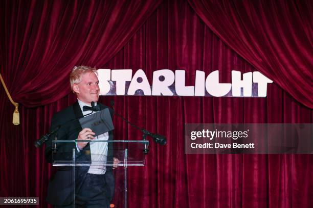 Jamie Laing attends the Blenheim Ball in aid of Starlight at Blenheim Palace on March 8, 2024 in Woodstock, England.