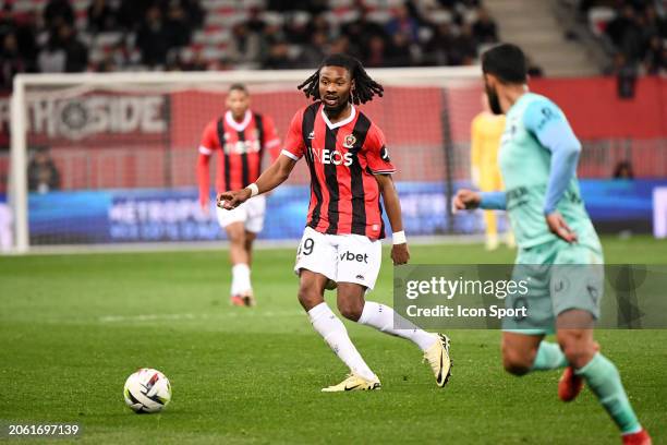 Khephren THURAM during the Ligue 1 Uber Eats match between Nice and Montpellier at Allianz Riviera on March 8, 2024 in Nice, France. - Photo by Icon...