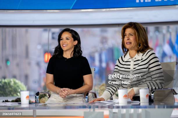 Laura Jarrett and Hoda Kotb on Friday, March 8, 2024 --