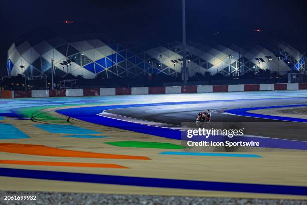 Takaaki Nakagami of Idemitsu LCR Honda in action during Friday's free practise of the Qatar Airways Grand Prix of Qatar held at Lusail International...