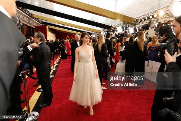 Felicity Jones during the arrivals at the 89th Academy Awards on Sunday, February 26, 2017 at the Dolby Theatre at Hollywood & Highland Center in...