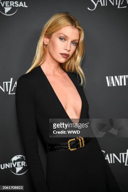 Stella Maxwell at the Vanity Fair x Saint Laurent x NBCUniversal "Oppenheimer" Film Toast held on March 8, 2024 in Los Angeles, California.