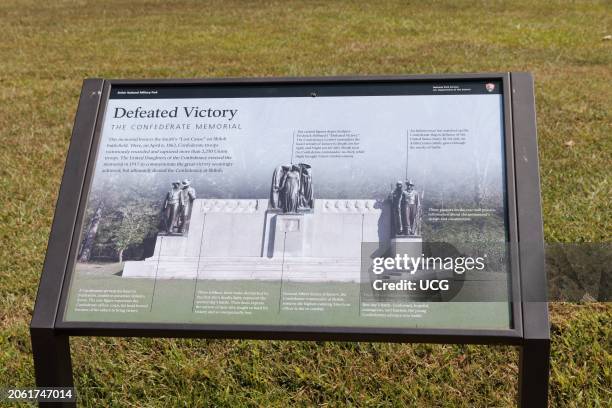 Confederate Memorial erected by the Daughters of the Confederacy at Shiloh Military Park in Tennessee.