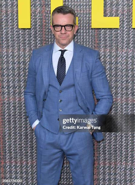 Max Beesley attends the UK Series Global Premiere of "The Gentlemen" at the Theatre Royal Drury Lane on March 05, 2024 in London, England.
