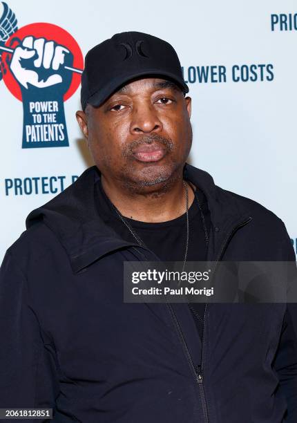 Chuck D arrives at the Foo Fighters' Power to the Patients concert at The Anthem on March 05, 2024 in Washington, DC.