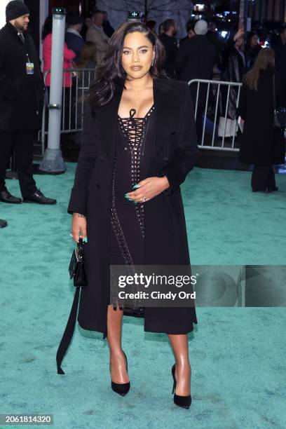 Ayesha Curry attends the screening of Netflix's "Irish Wish" at Paris Theater on March 05, 2024 in New York City.